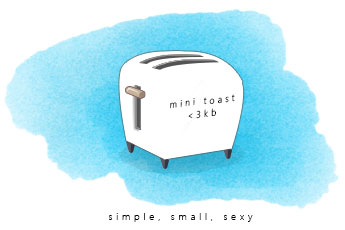 minitoast sexy, compact, simple