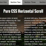 Pure CSS Horizontal One Page Scrolling