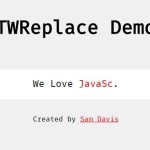 Typewriter-style Text Rotator with Vanilla JavaScript – TWReplace.js