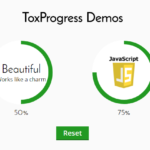 Animated Radial Progress Bar In JavaScript – ToxProgress.js