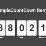 Flipping Countdown Clock With JavaScript And CSS – countDown.js