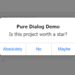 iOS Style Dialog Web Component – pure-dialog