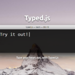 Highly Configurable Text Typing Library – typed.js