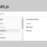 Create Dual List Box With Pure JavaScript – multi.js