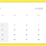 Minimal Clean Inline Date Picker – Hello Week