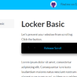 Lock And Unlock Page Scroll Using KIT Locker JavaScript Plugin