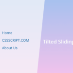 Tilted Sliding Navigation With CSS Clip Path