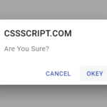 Modern Material Design Dialog Generator In Pure JavaScript – duDialog