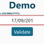 Validate Date In Input Field – validate