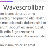 Animated Top Progress Bar For Reading Progress – wavescrollbar