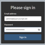Vanilla JavaScript Password Visibility Toggler For Bootstrap