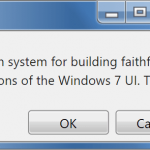 Windows 7 CSS Framework – 7.css