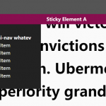 Minimal Sticky Element Library – sticky.js