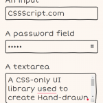 Hand-drawn Styled HTML Elements In CSS – Doodle.CSS