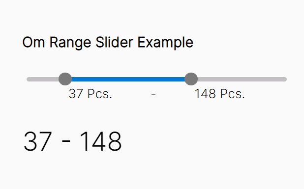 Minimal Vanilla JavaScript Range Slider With 2 Thumbs