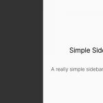 Simple Sidebar Hamburger Menu In CSS