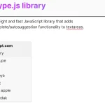 Floating Autocomplete Box For Textarea – floatype.js