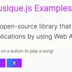 Compose Music Directly In Your Webpage – Musique.js