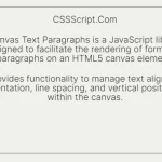 Render Formatted Text on Canvas with Canvas Text Paragraphs