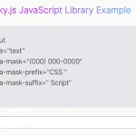 Lightweight Input Masking for Web Devs – Masky.js