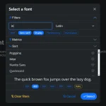 Vanilla JS Font Picker for Google and System Fonts – jsfontpicker