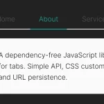 Lightweight Pure JavaScript Tabs With URL Persistence – Tabzy.js