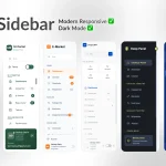 6 Modern Responsive Sidebar Navigation Components for TailwindCSS