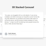 3D Stacked Carousel with JavaScript and Tailwind CSS