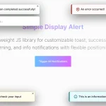 Lightweight JavaScript Notification System – Simple Display Alert