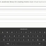 Mobile-style Virtual Keyboard for Web Apps – teclado.js