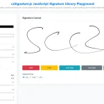 Mobile-friendly & Pressure-Sensitive JavaScript Signature library – czSignature.js