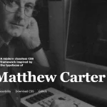 Classless CSS Framework with Georgia & Verdana Typography System – MCSS