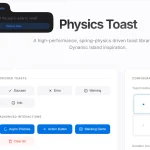 SVG Gooey Toast Notification Library – Physics Toast