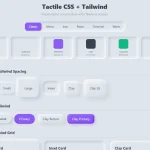Minimal Neumorphic UI Kit in Pure CSS – Tactile CSS