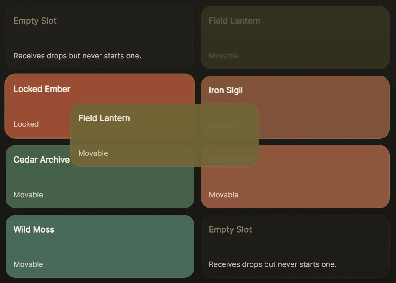 Data-Driven Drag-and-Drop Library for Vanilla JS - dnd-manager | CSS Script