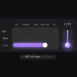 Animated AI Model & Reasoning Effort Selector – Model Picker