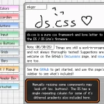 ds.css: Nintendo DS Lite UI Framework in Pure CSS