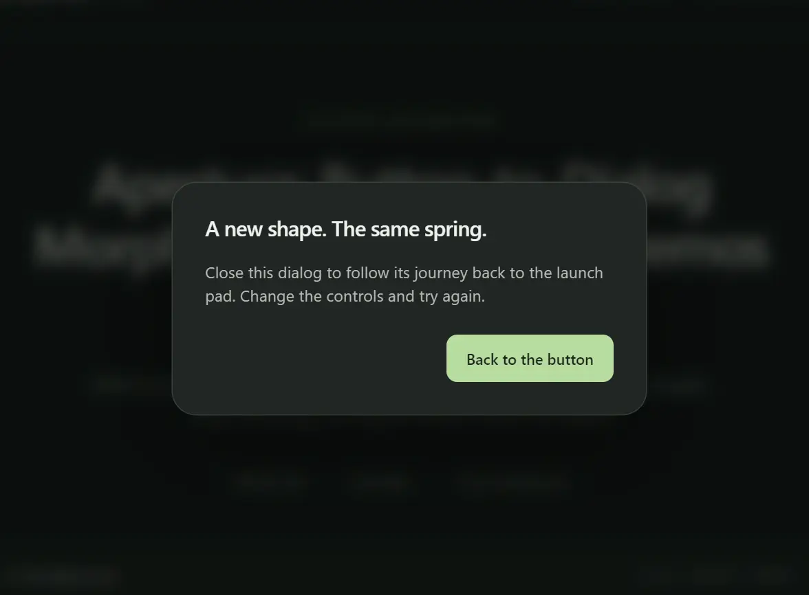 CSS Script — Create vanilla JavaScript morphing modal dialogs that grow from their trigger buttons…