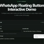 WhatsApp Floating Button with Prefilled Messages for Vanilla JavaScript